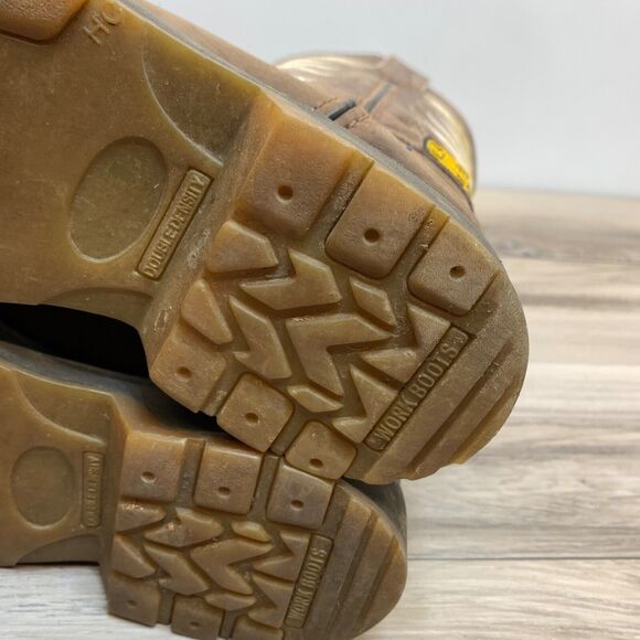 Old Corral Men US 7 Mexico 25 1/2 Brown Week Square Leather Boots Western Cowboy - Picture 7 of 15